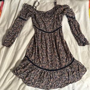 Floral Boho Off The Shoulder Dress